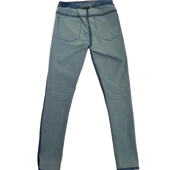 AEO American Eagle Outfitters Extreme Leggings AEO Sateen Jegging Skinny Jeans - Picture 8 of 15